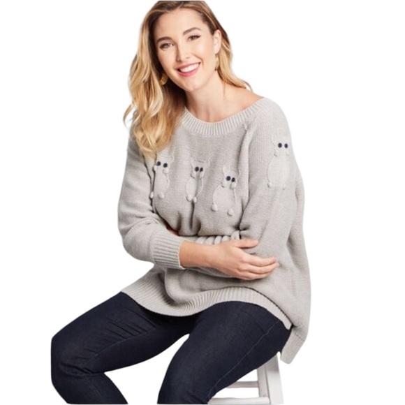 Modcloth Critter Credibility Mouse Sweater in Gray NEW - Picture 9 of 9